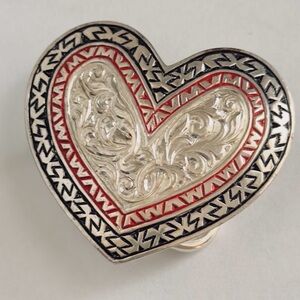 Vintage Crumrine Women’s Silver Plate Over Bronze Belt Buckle.